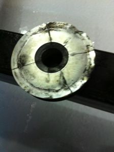 Cracked Elastomer Plate